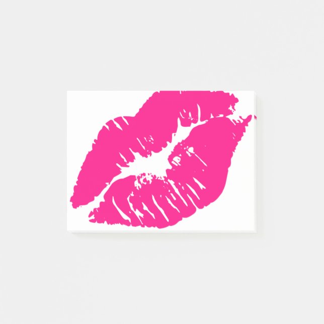 Post-it® Lèvres rose baiser (Devant)