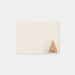 Post-it® L'hiver Noël or brillé Arbre présente