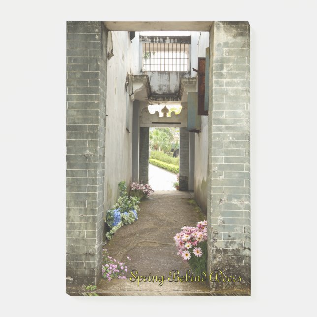 Post-it® Li Garden Series: Hidden Spring Notepad (Devant)
