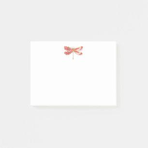 Post-it® libellule de fleurs avec sakura de bijoux