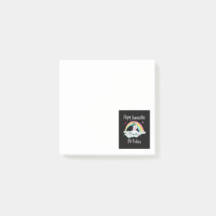 Post-it® Licorne d'anniversaire de quarantaine arc-en-ciel