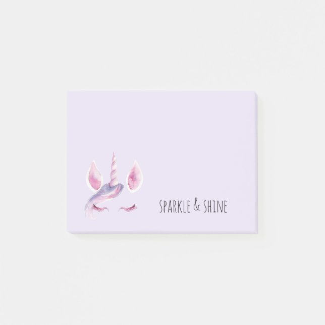 Post-it® Licorne Rose Violet (Devant)