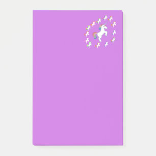 Post-it® Licorne Violette Moyenne Coin Magique