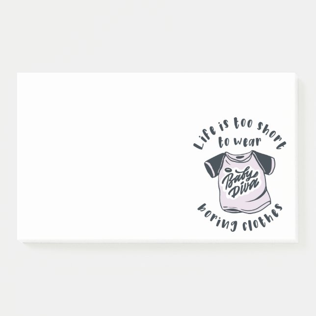 Post-it® Life is too short to wear boring clothes (Devant)