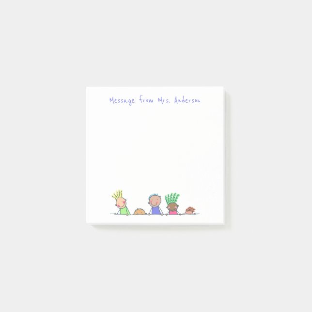 Post-it® Ligne des enfants Personnaliser les notes post-it (Devant)