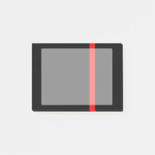 Post-it® Ligne rouge mince symbolique verticale
