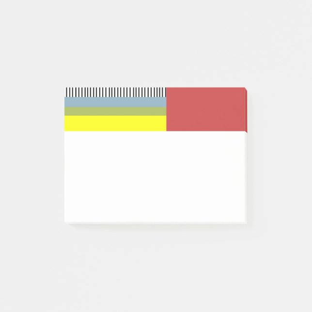 Post-it® Lignes Abstraites et rectangles (Devant)
