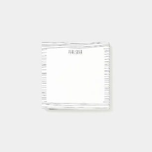 Post-it® Lignes artisanales personnalisées Monogramme chic 