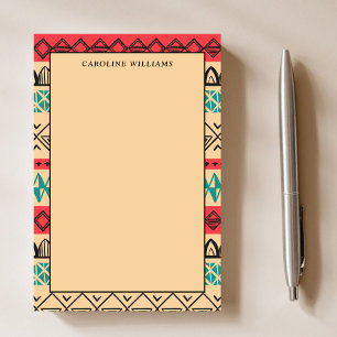 Post-it® Lignes Boho Design Moderne Monogramme Personnel