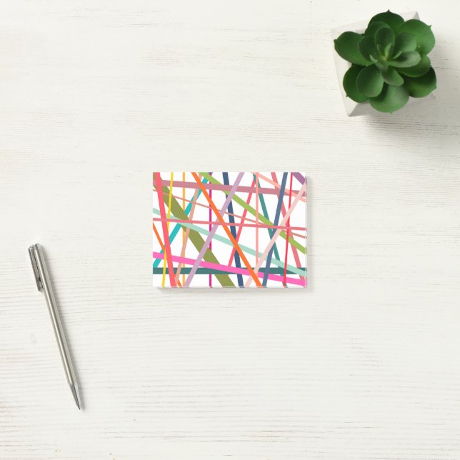 Post-it® Lignes colorées  (Bureau)