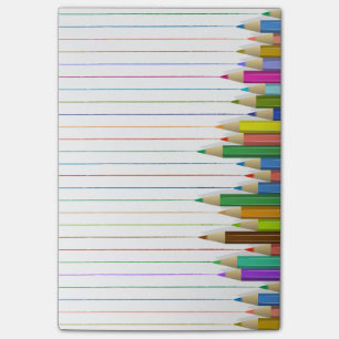 Post-it® Lignes colorées de crayon