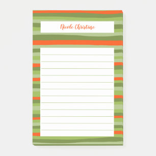 Post-it® Lignes colorées Grèves Bloc-notes CUSTOMISÉ Hol