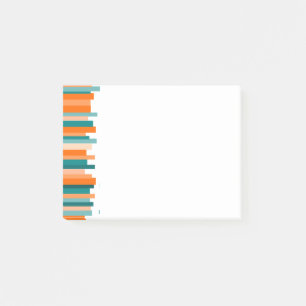 Post-it® Lignes décalées - Turquoise et orange