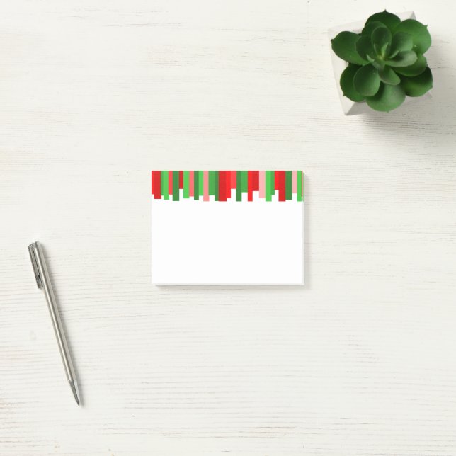Post-it® Lignes découpées - Rouge et vert (Bureau)