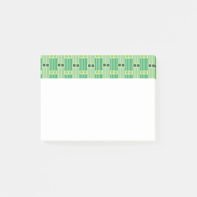Post-it® Lignes et boîtes vertes (Devant)