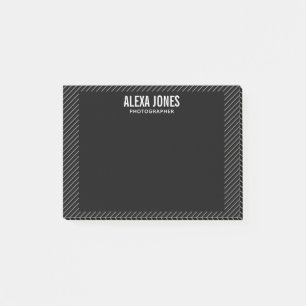 Post-it® Lignes modernes Noir
