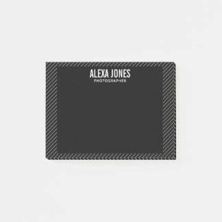 Post-it® Lignes modernes Noir