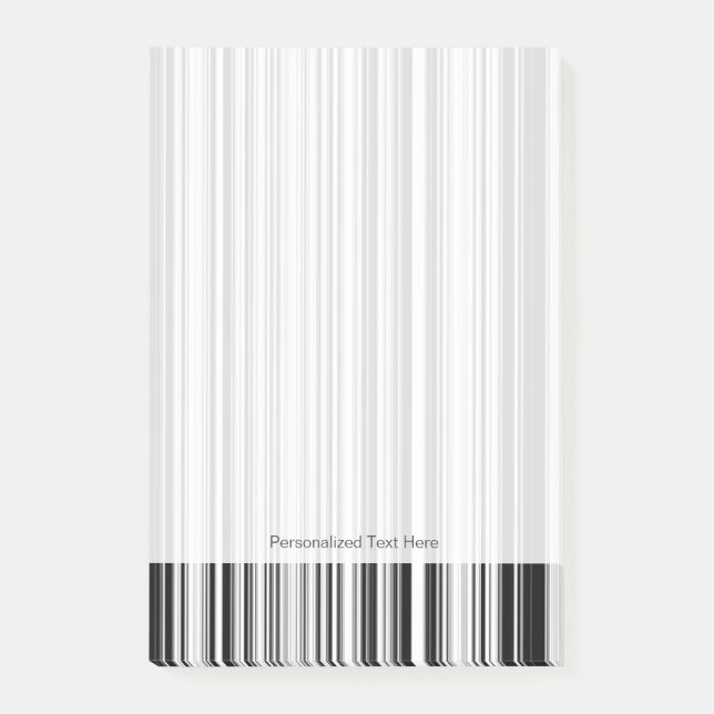 Post-it® Lignes noires et blanches (Devant)