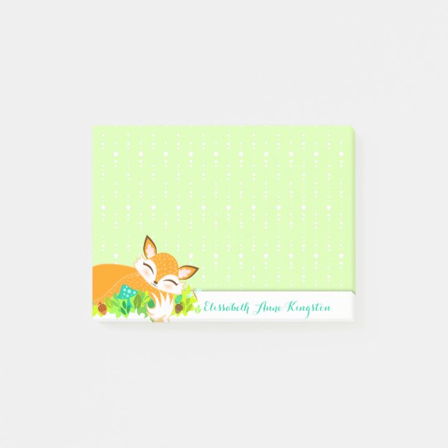 Post-it® Lil Foxie CUB - notes faites sur commande (Devant)