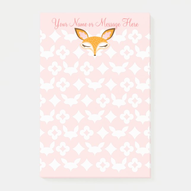 Post-it® Lil Foxie - notes faites sur commande Girly (Devant)