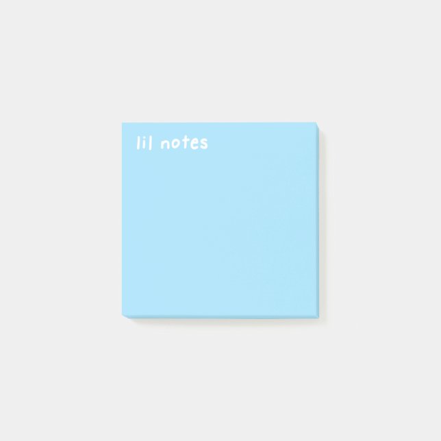 Post-it® Lil Notes Sky Blue Post-It Notes (Devant)