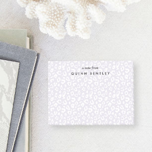 Post-it® Lilac   Empreinte de léopard Pastel Personnalisé