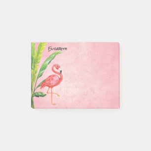 Post-it® L'île rose de plage de Flamant rose part du