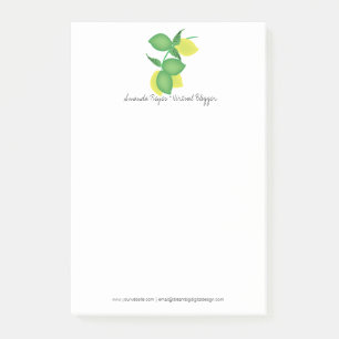 Post-it® Limoncillo minimaliste au citron vert et au citron
