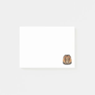 Post-it® lion aquarelle Leo roi safari animal jungle chat