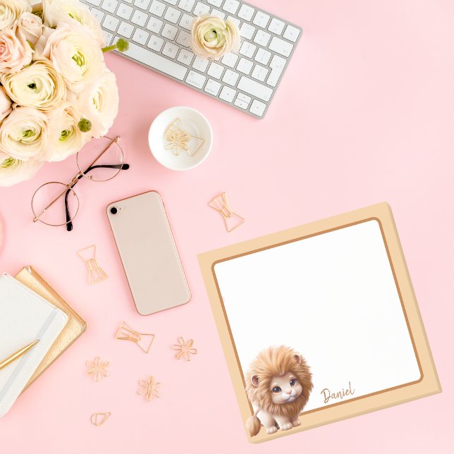 Post-it® Lion Bébé animal mignon (Créateur téléchargé)