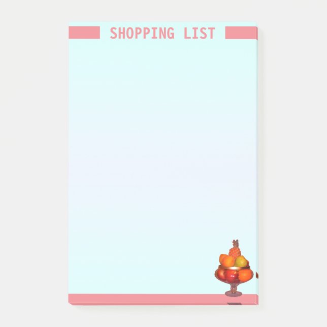 Post-it® Liste d'achats personnalisée (Devant)