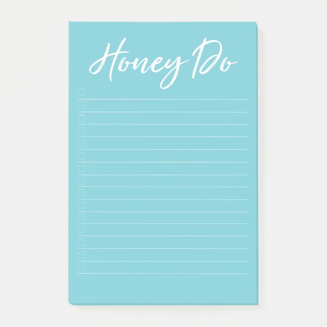 Post-it® Liste de choses à faire avec Bloc-notes Coches (Devant)