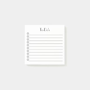 Post-it® Liste de contrôle à 10 lignes