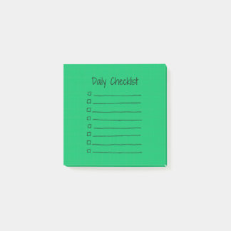 Post-it® Liste de contrôle quotidienne efficace Notes post-