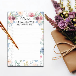 Post-it® Liste de courses pour une Baby Shower avec des ros