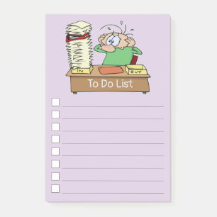 Post-it® Liste De Fonctions Drôle Avec Les Cases À Cocher
