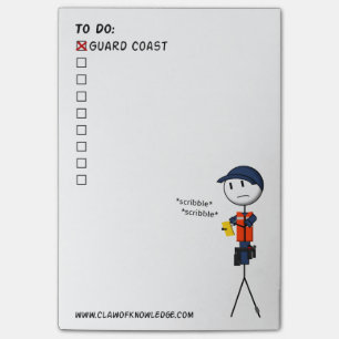 Post-it® Liste de remue-ménage de la garde côtière