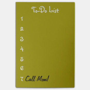 Post-it® Liste de remue-ménage, maman d'appel ! Notes de