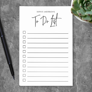 Post-it® Liste de scripts modernes tendance minimaliste à f
