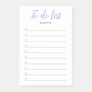 Post-it® Liste de tâches à cocher avec script personnalisé