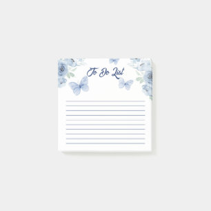 Post-it® Liste de tâches alignée sur papillon à aquarelle f