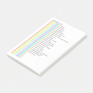 Post-it® Liste de tâches hebdomadaires