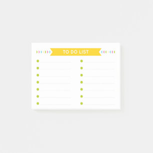 Post-it® Liste de tâches lumineuse et joyeuse