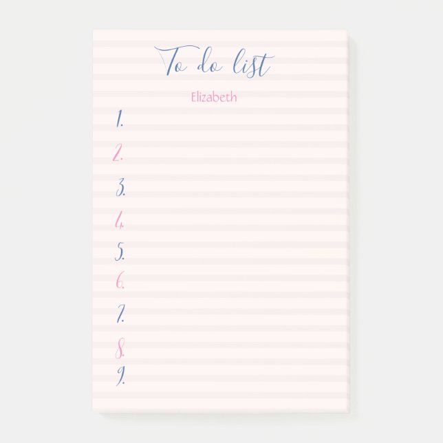 Post-it® Liste de tâches triées (Devant)