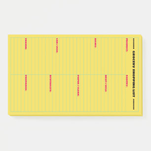 Post-it® Liste d'épicerie personnalisée grande