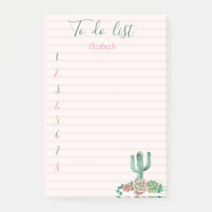 Post-it® Liste Des Cactus Réussistants Répartis À Faire