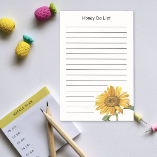 Post-it® Liste des choses à faire pour le miel de tournesol