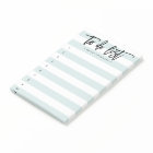 Liste des tâches en lettres majuscules