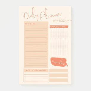 Post-it® Liste des tâches quotidiennes du planificateur Lis
