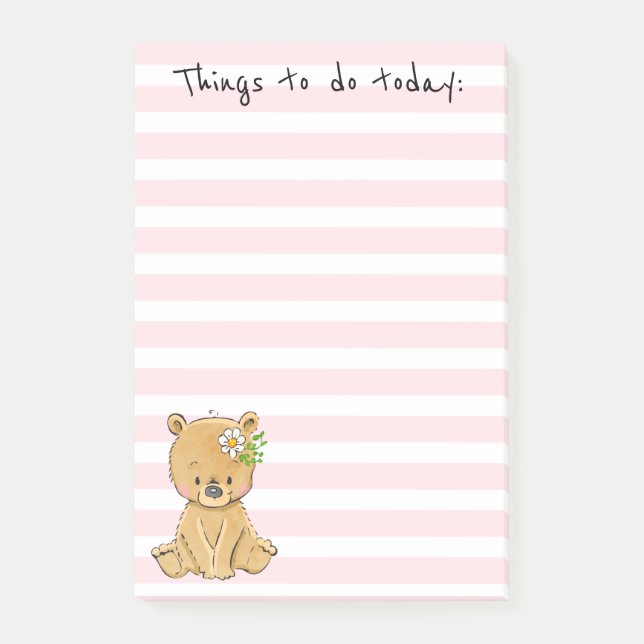 Post-it® Liste d'ours en peluche (Devant)